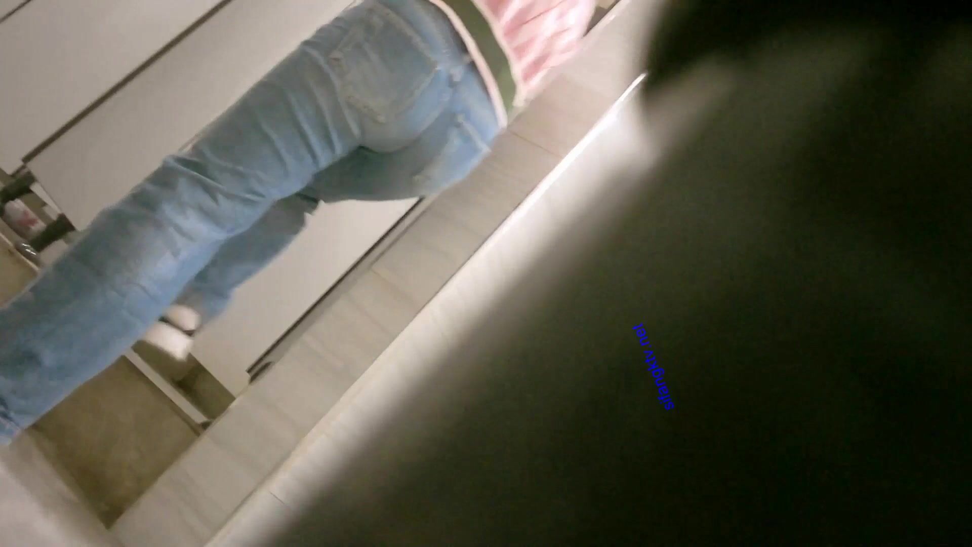 -商场女厕全景偷拍连衣裙美女 阴毛杂乱的小肥鲍鱼